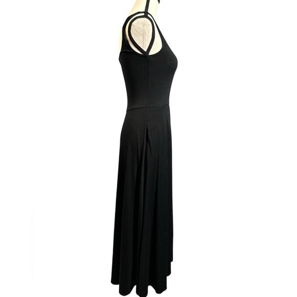 Reformation Black Sleeveless Scoop Neck Midi Sundress - Picture 7 of 10